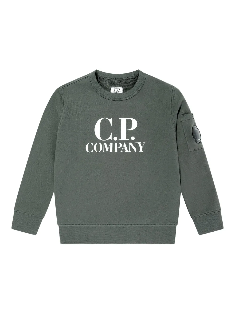 C.P. Company Kids logo-print sweatshirt | Green | Image 1
