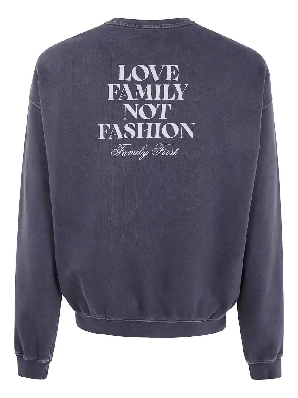Family First graphic sweatshirt - Zwart