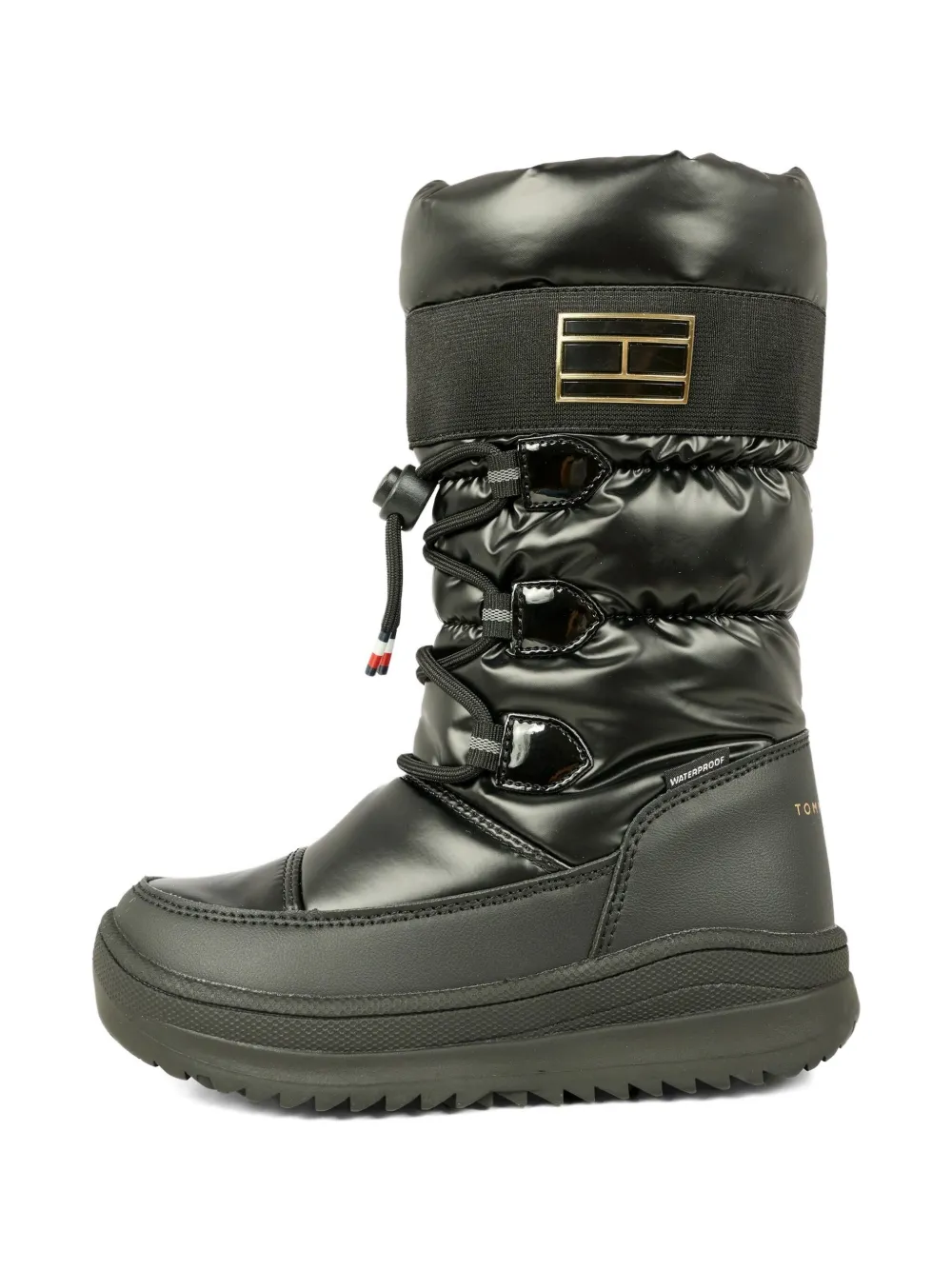 Tommy Hilfiger Junior Logo-motif Snow Boots In Black