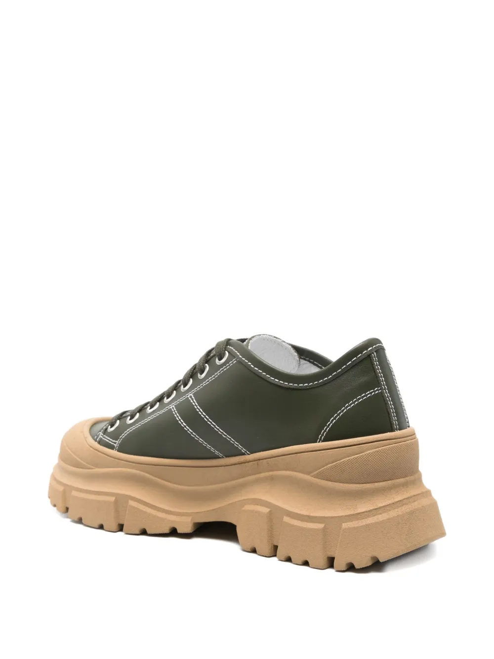 Sofie D'hoore Contrast-stitching Sneakers In Green