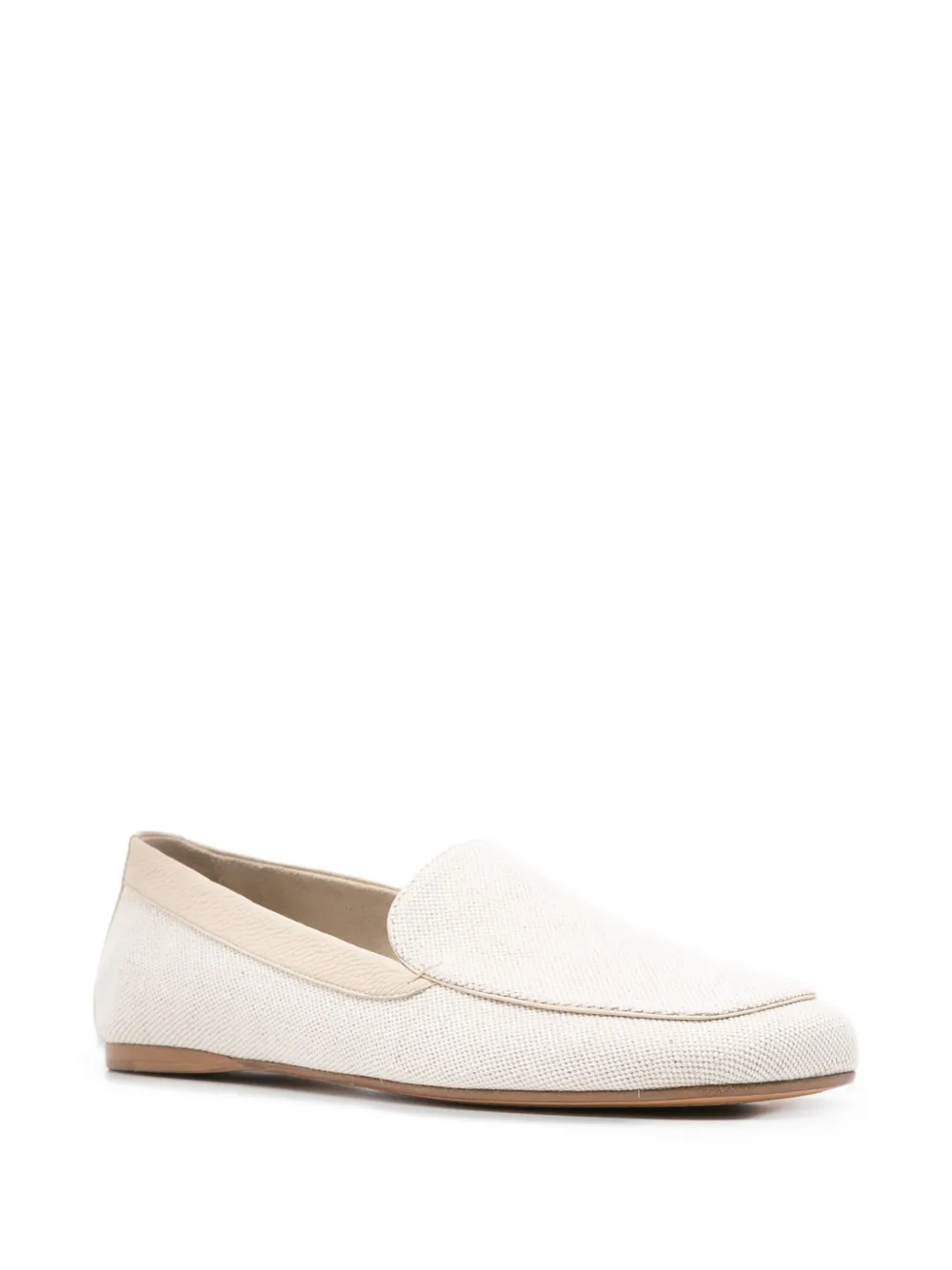 KHAITE textured loafers Wit