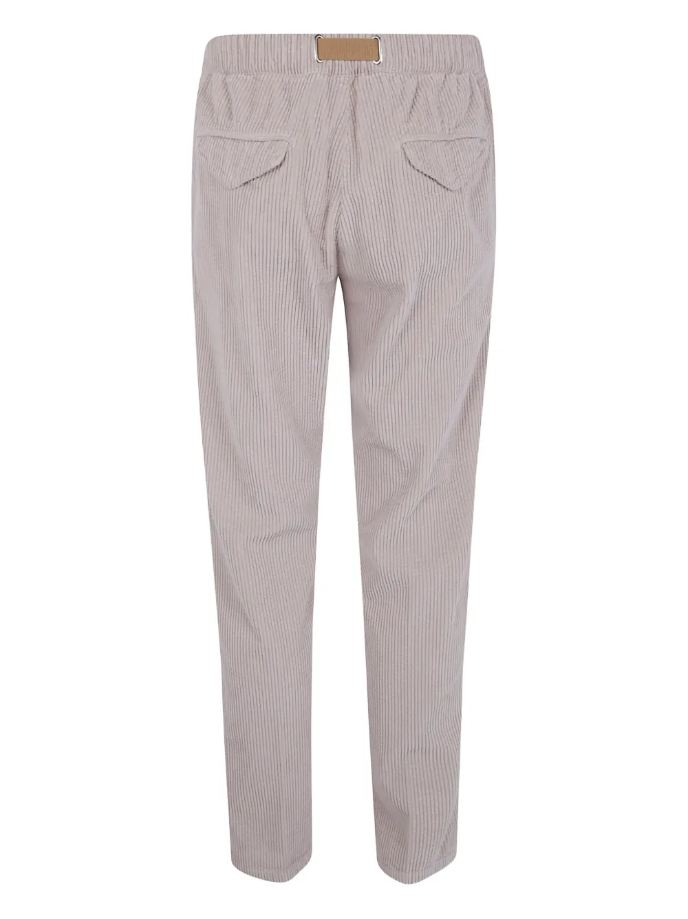 White Sand pleated corduroy trousers - Grijs