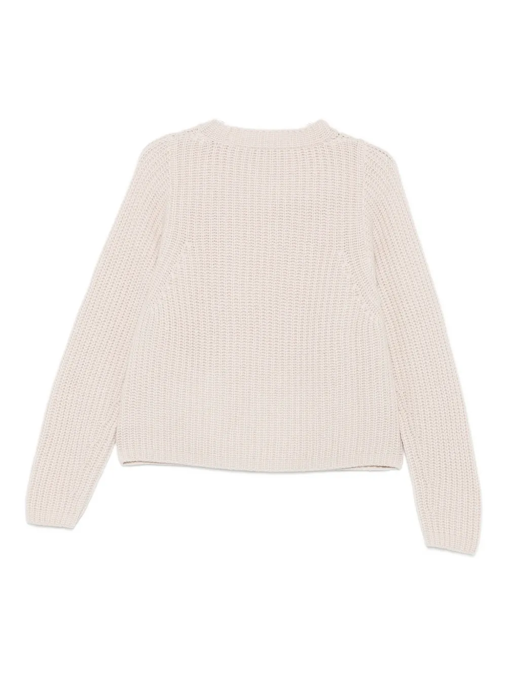 Iris Von Arnim Ribbed Sweater In Neutral