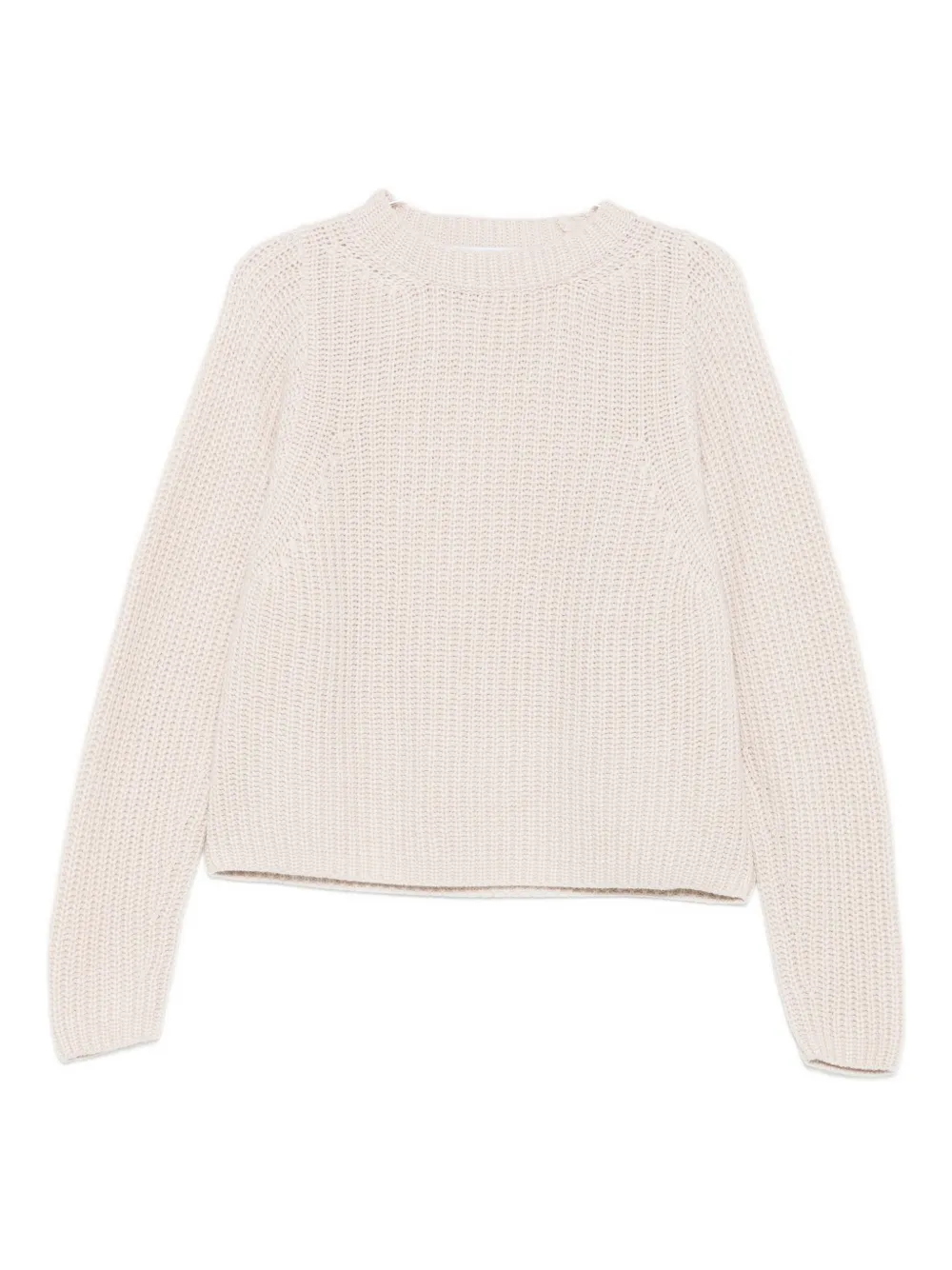 Iris Von Arnim Ribbed Sweater In Neutral