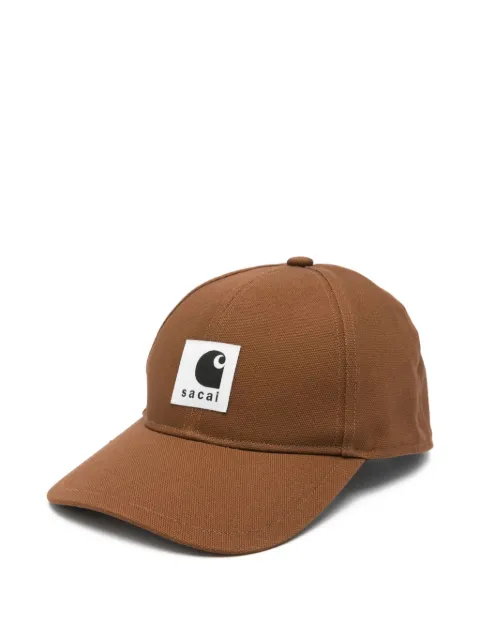 sacai logo-patch cap