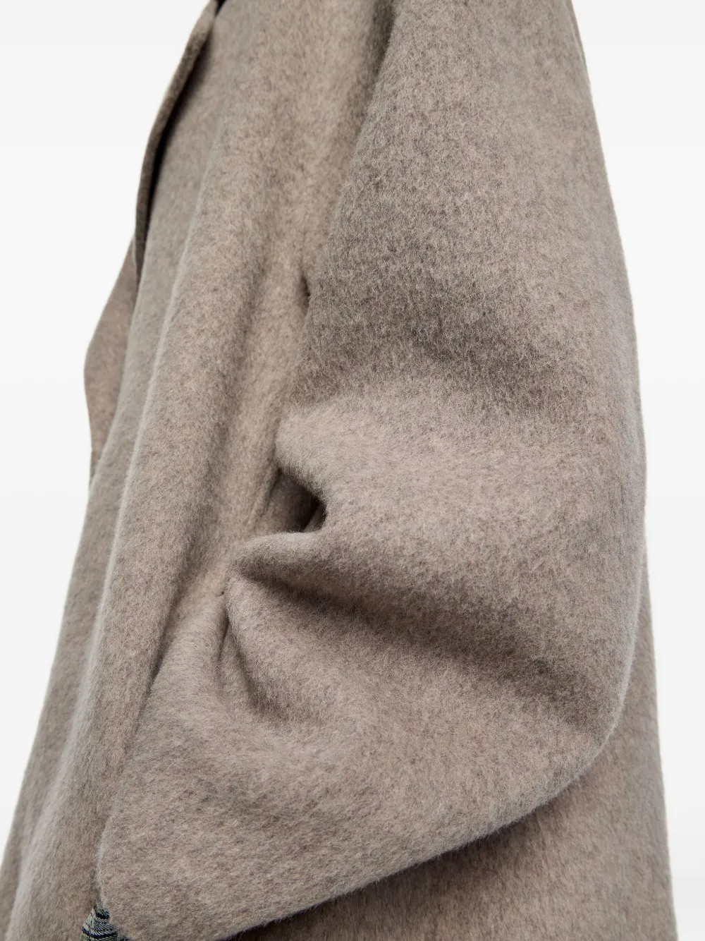 Bimba Y Lola Double-breasted Wool Jacket In Brown