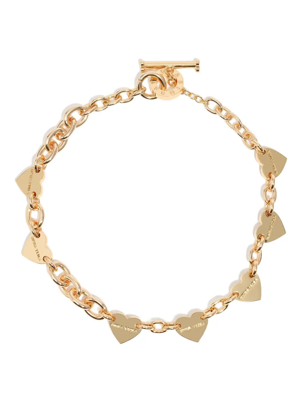 Bimba Y Lola Heart Chain Necklace In Gold