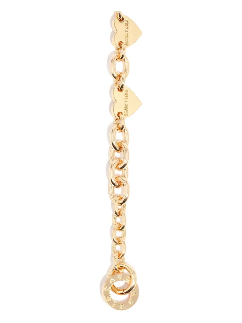 Bimba Y Lola Heart Chain Necklace In Gold