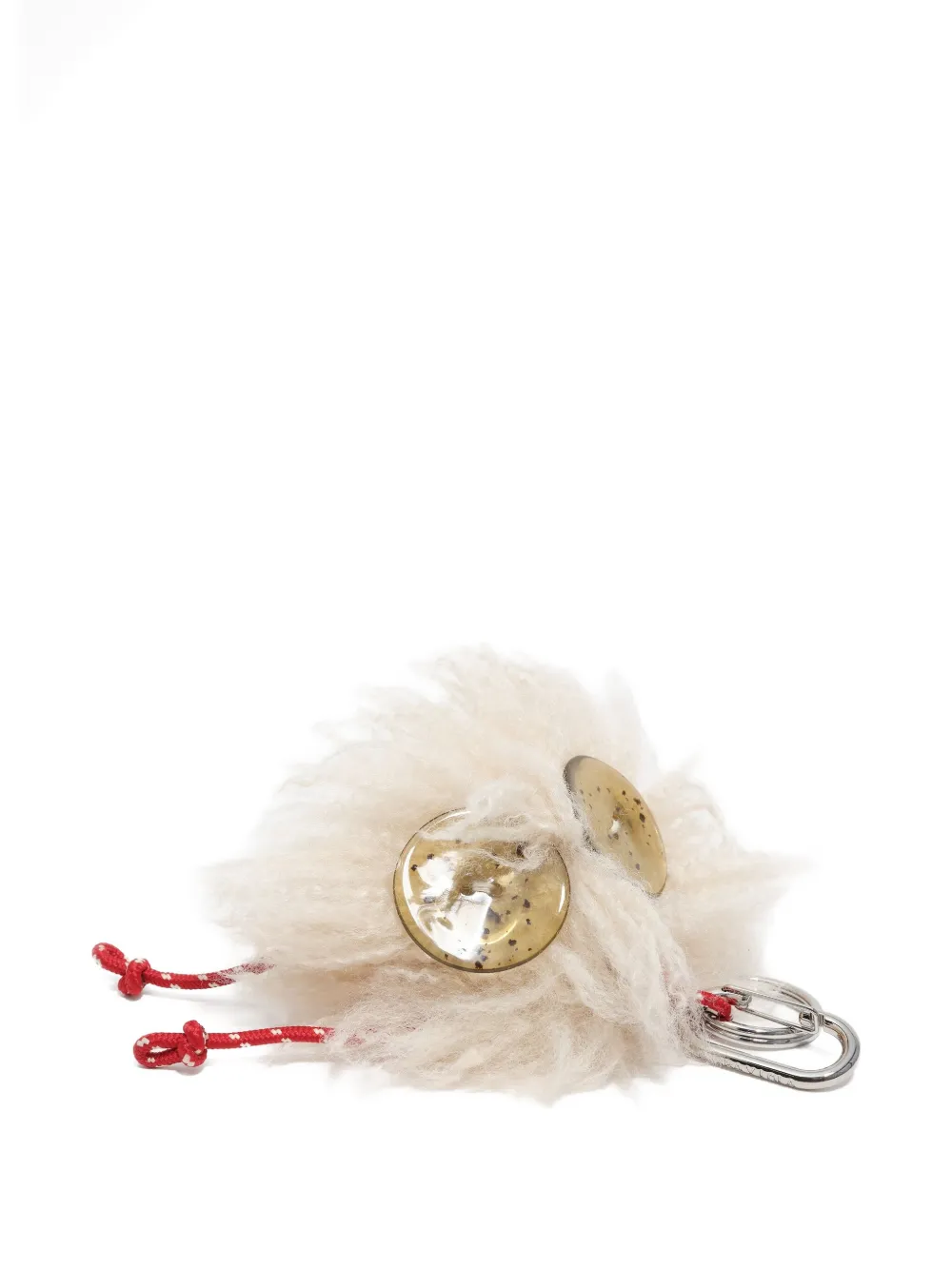 Bimba Y Lola Charo Fluffy Keyring In White