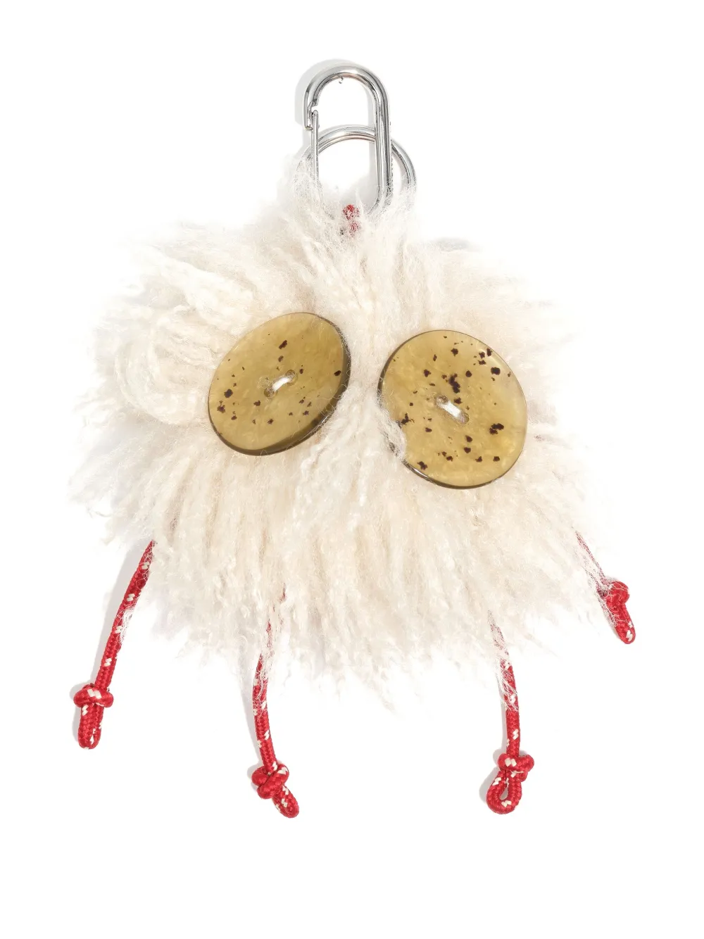 Bimba Y Lola Charo Fluffy Keyring In White