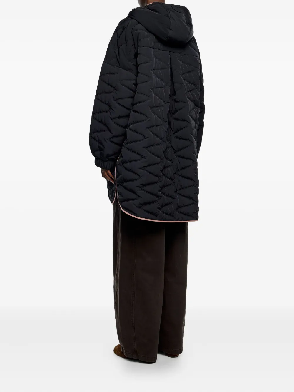 Bimba y Lola Jas met capuchon Zwart