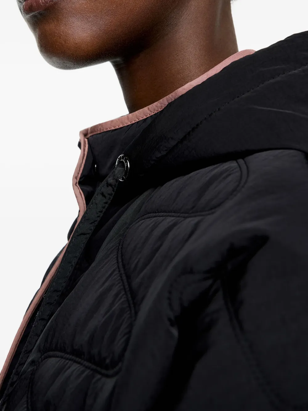 Bimba y Lola Jas met capuchon Zwart