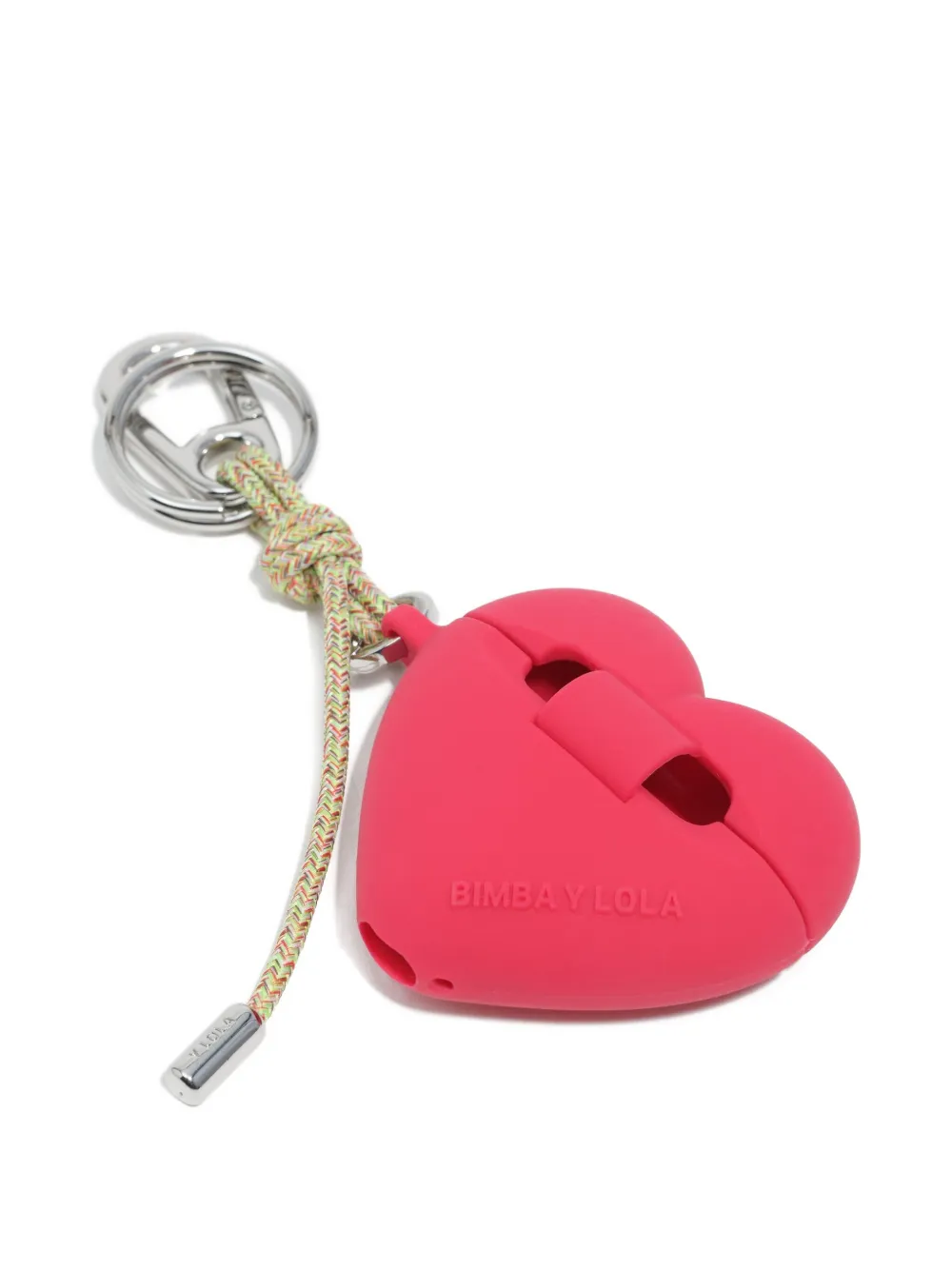Bimba Y Lola Heart-shaped Airpods Case In Pink