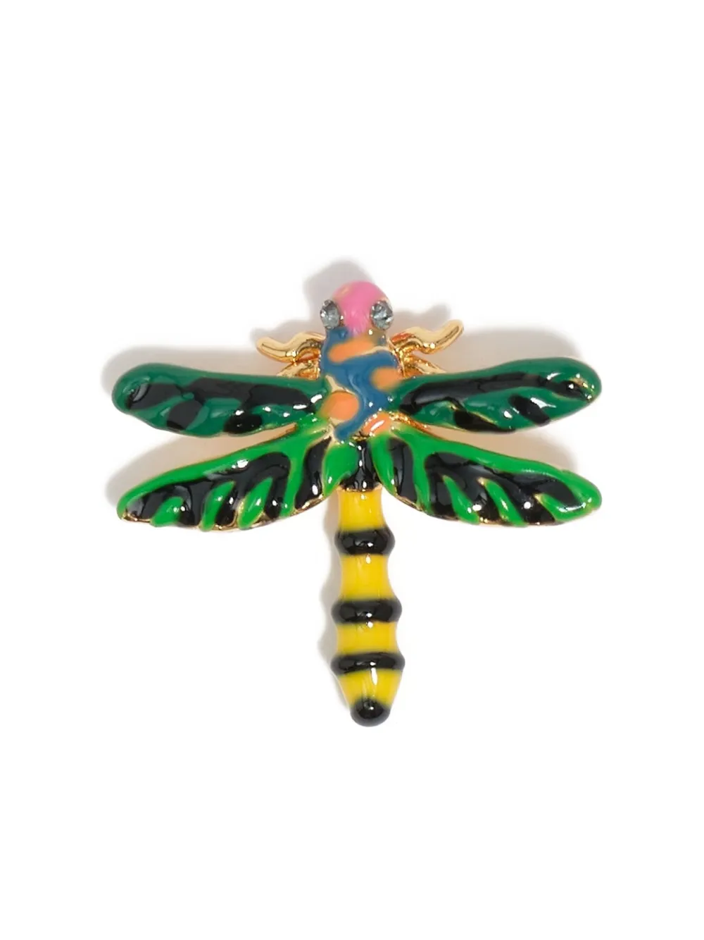 Bimba Y Lola Dragonfly-shape Earrings In Green