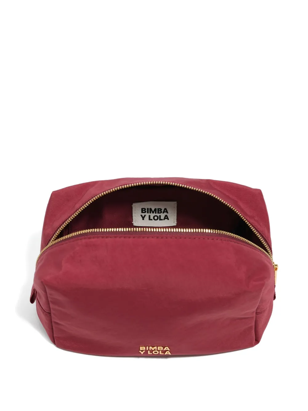 Bimba y Lola Make-up tas met rits en logodetail Rood