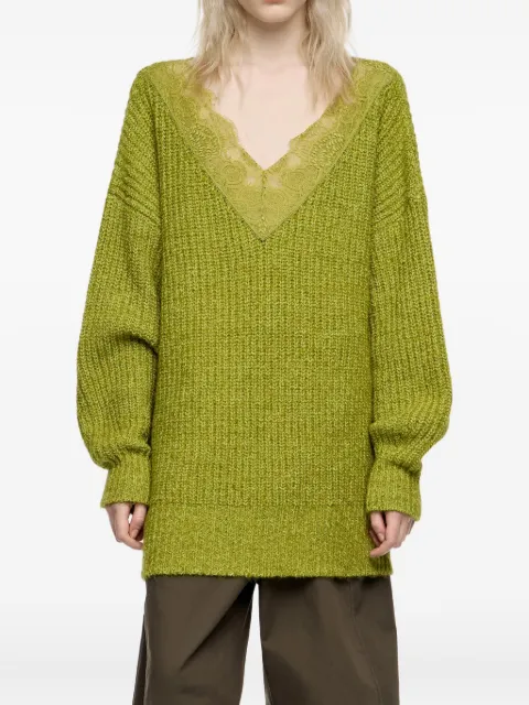 Bimba y Lola lace V-neck sweater