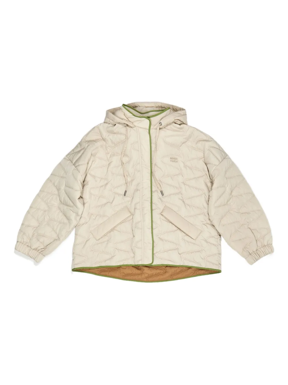 Bimba Y Lola Quilted Hooded Jacket In White