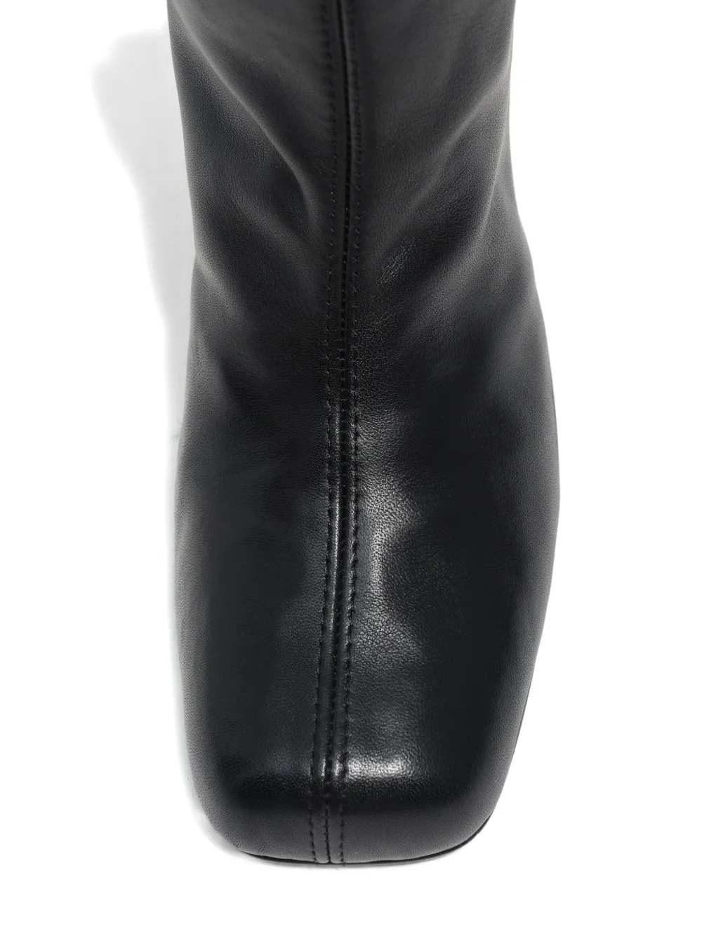 Bimba Y Lola 55mm Square-toe Leather Boots In Black