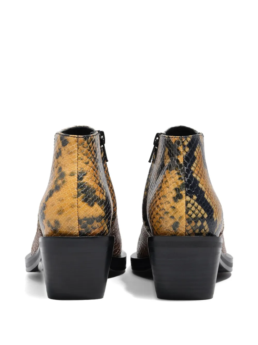 Bimba Y Lola 40mm Panelled Leather Boots In Brown