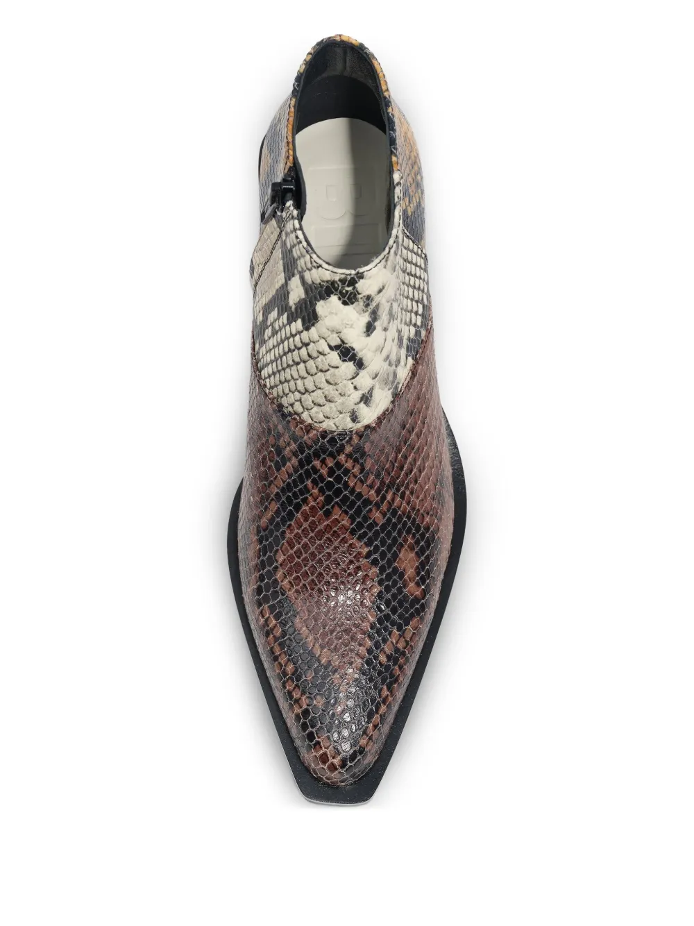 Bimba Y Lola 40mm Panelled Leather Boots In Brown