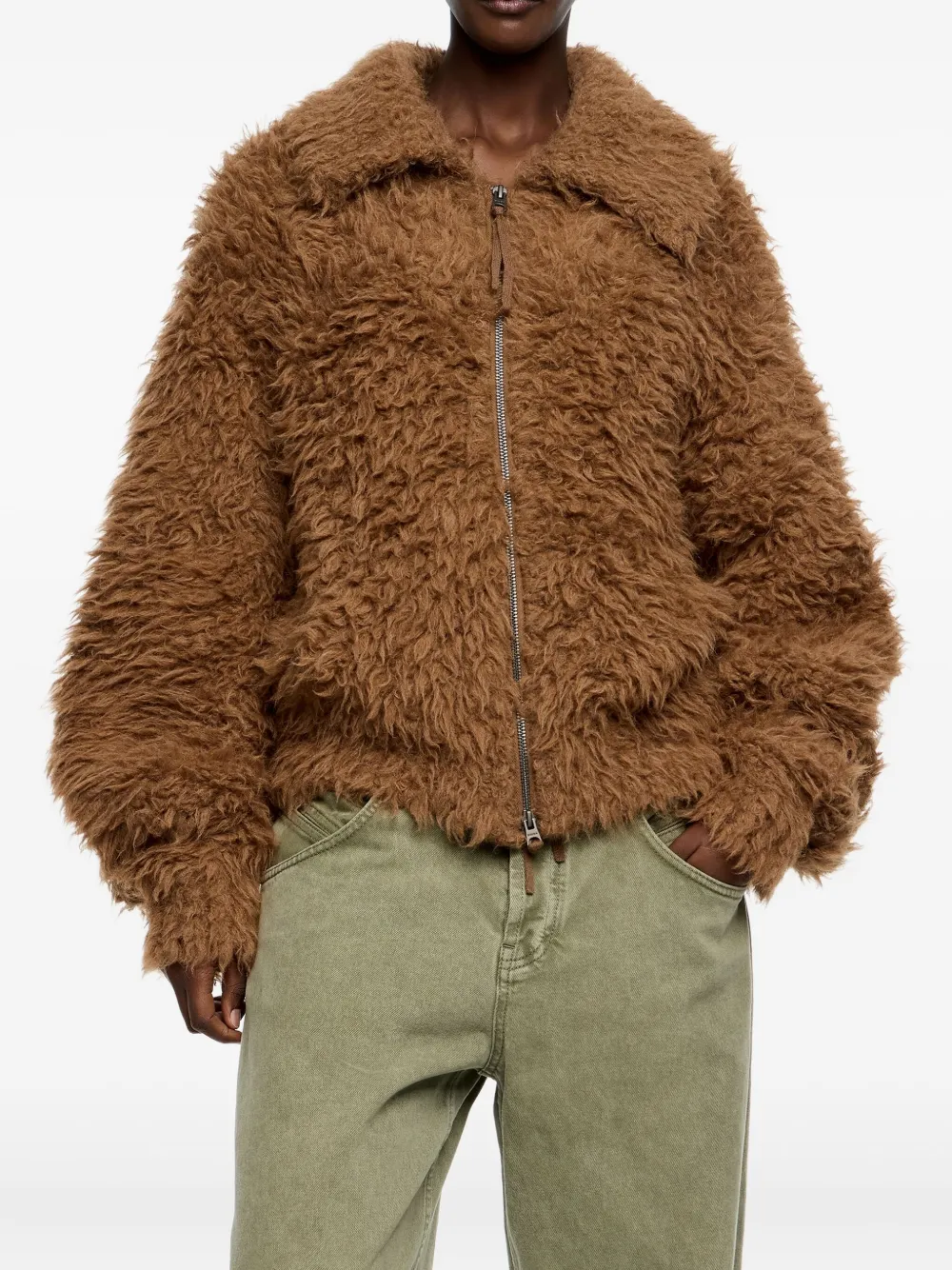 Bimba y Lola Jack met ritssluiting Bruin