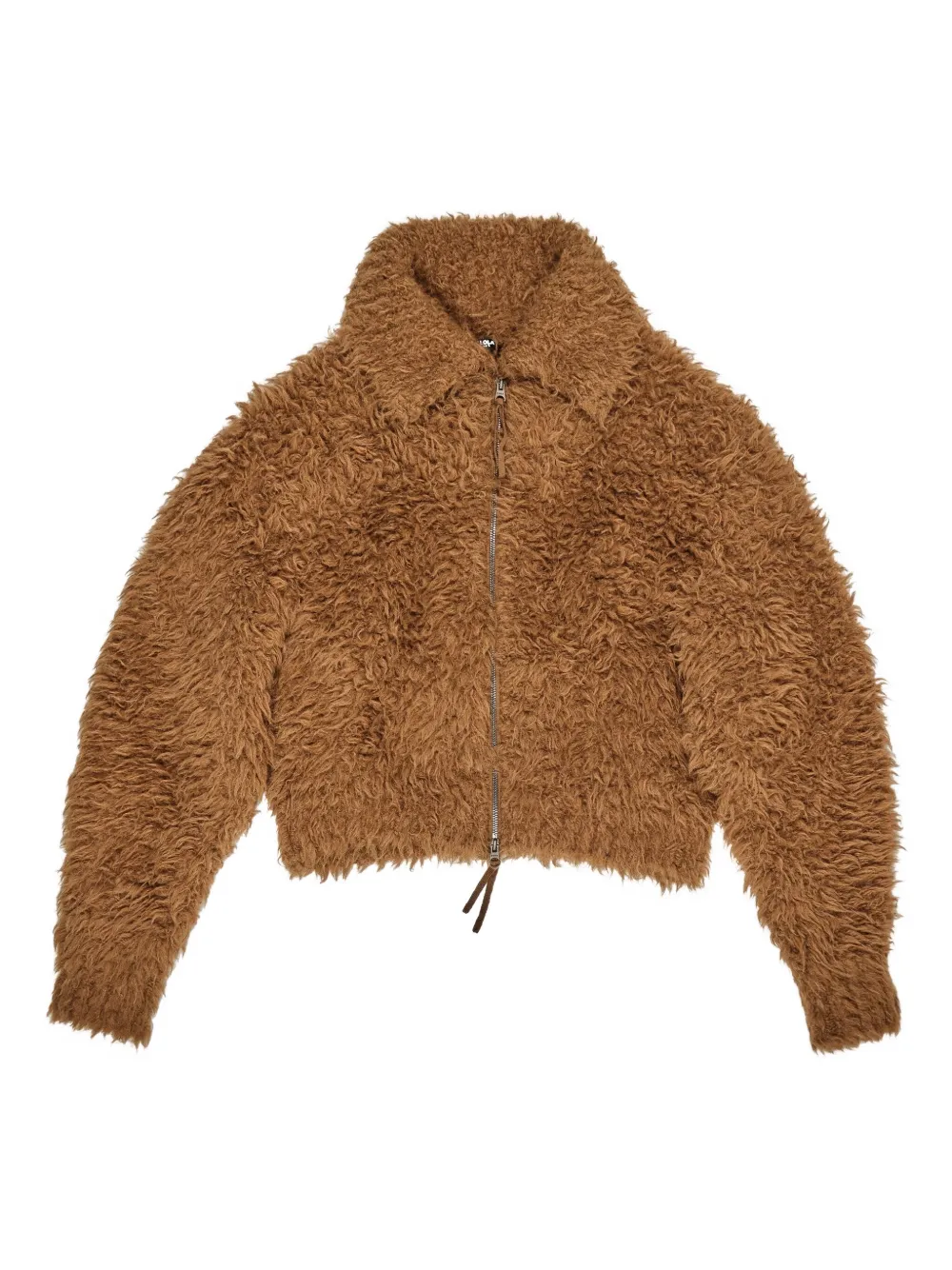 Bimba Y Lola Zip-fastening Jacket In Brown