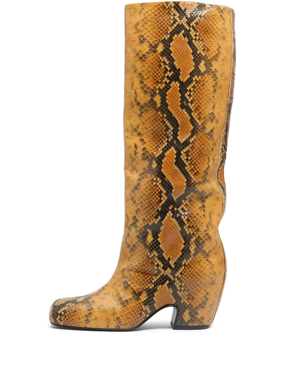 Bimba Y Lola 55mm Snake-print Leather Boots In Multi