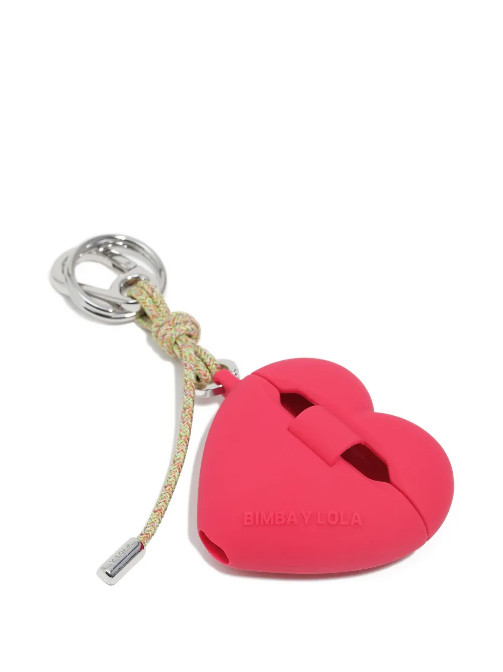 Bimba Y Lola Heart-shape Airpods Case In Pink
