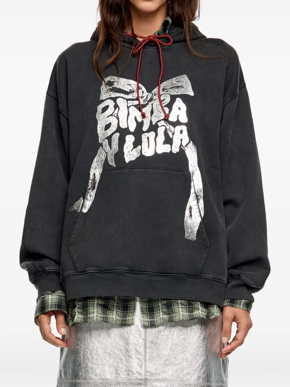 Bimba y Lola Hoodie met print Grijs