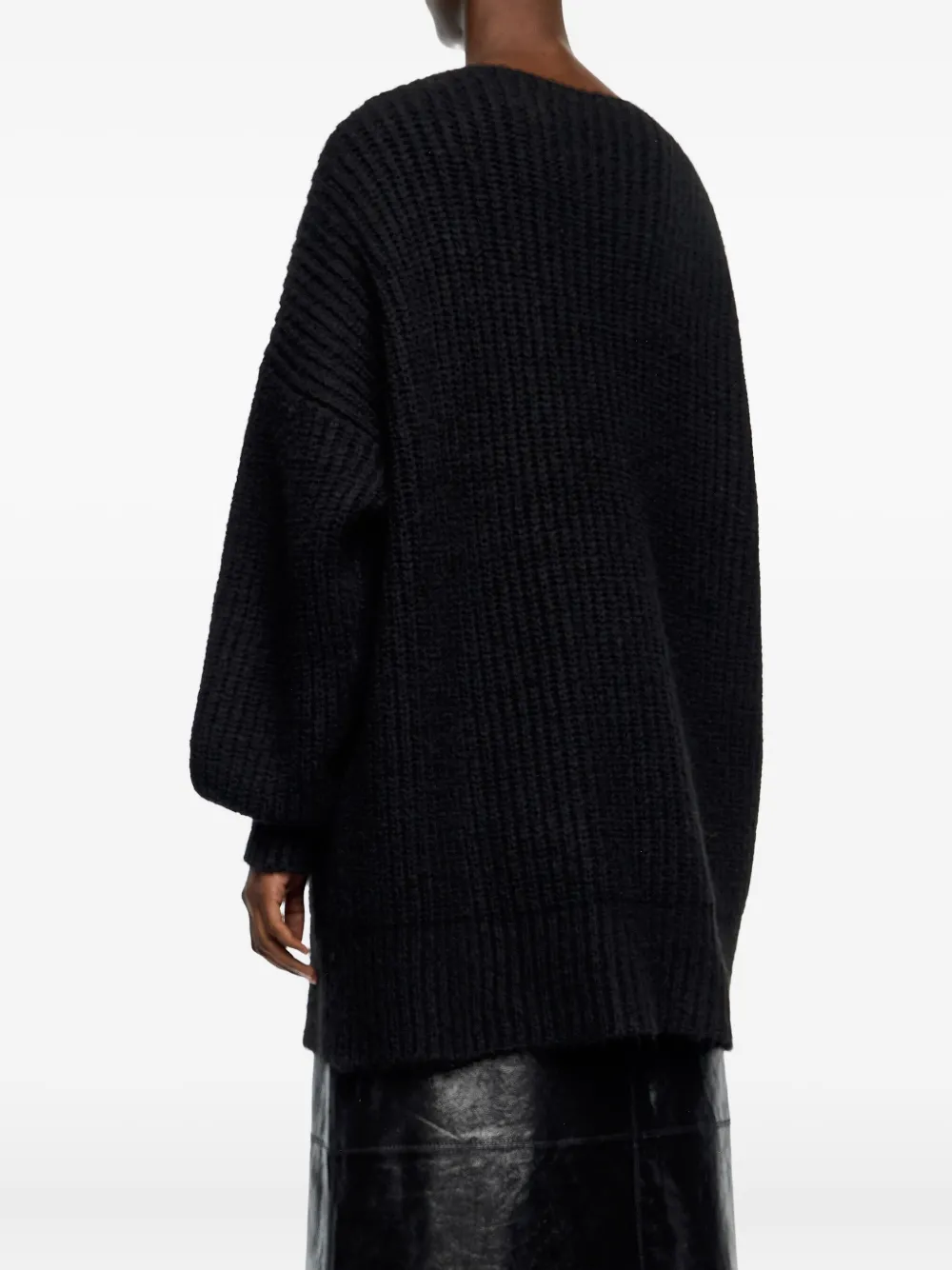 Bimba y Lola Trui met V-hals en kant Zwart