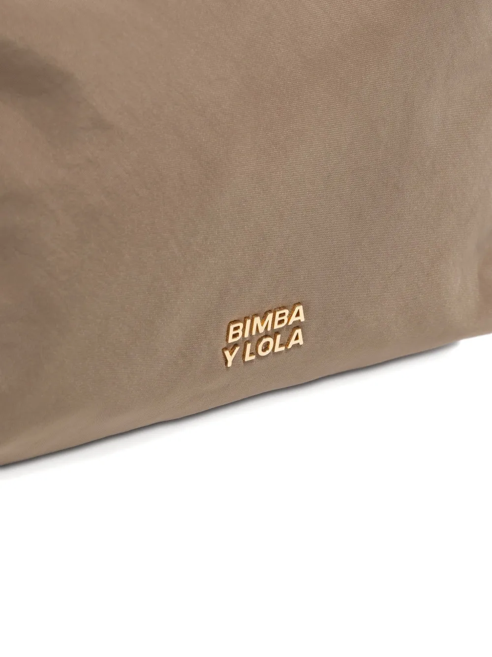 Bimba y Lola Make-up tas met rits en logodetail Beige