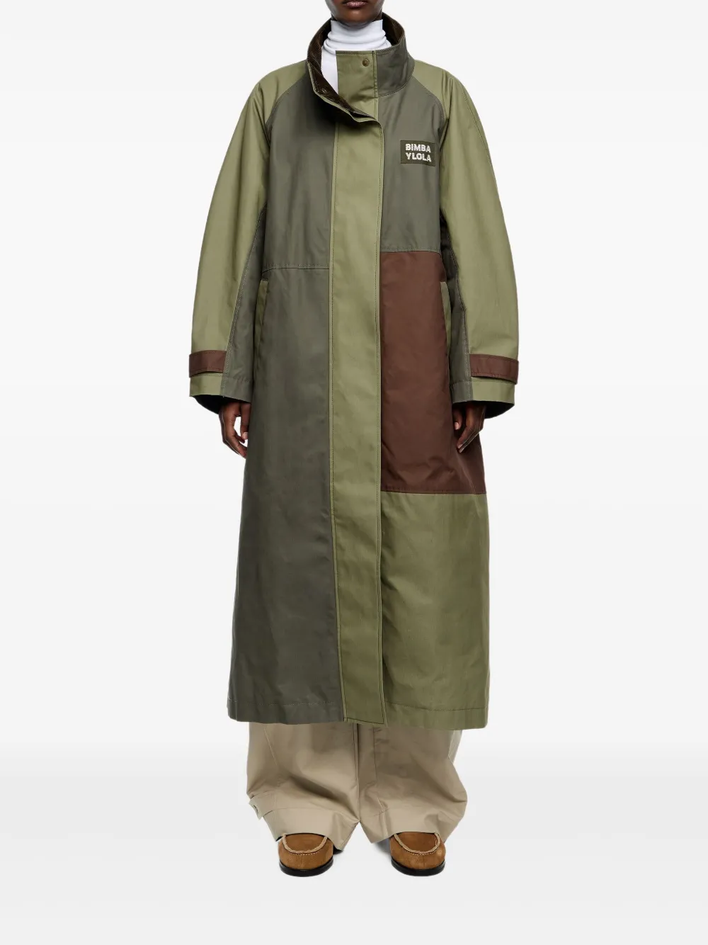 Bimba y Lola embroidered-logo coat | Single Breasted Coats | Image 2