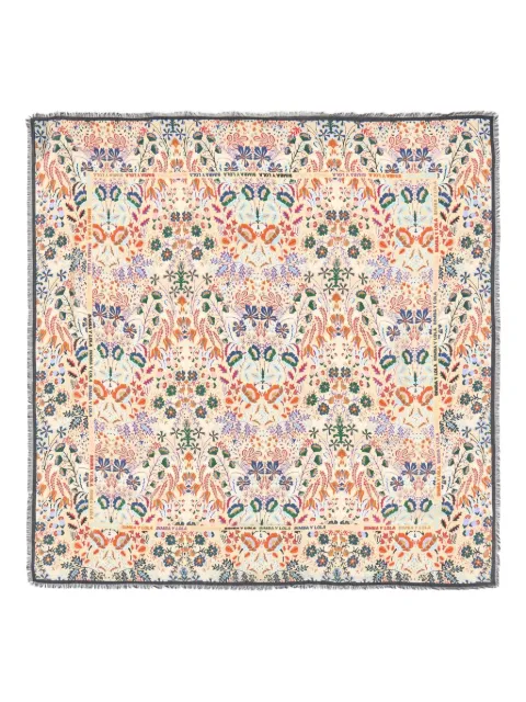 Bimba y Lola floral fringed scarf