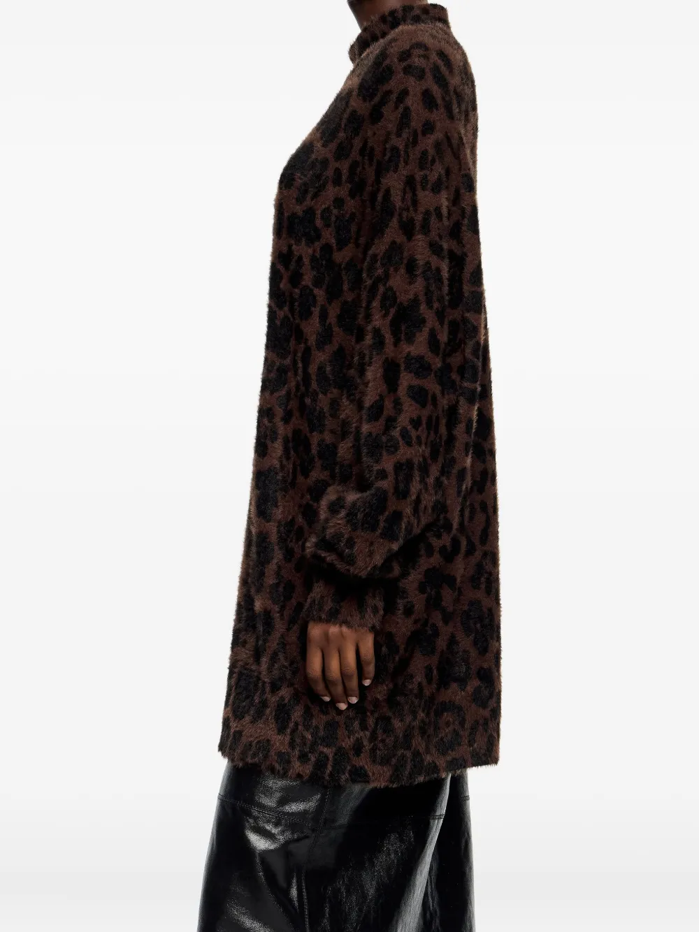 Bimba Y Lola Leopard-print Sweater In Brown