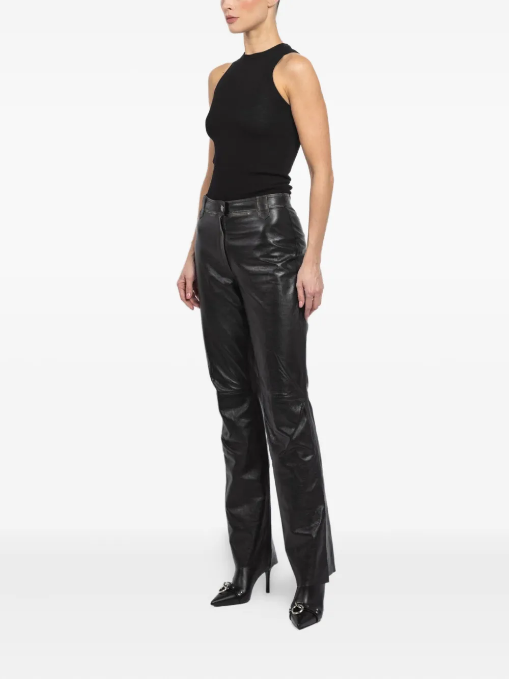 Giorgio Brato X Jade Belted Trousers In Black