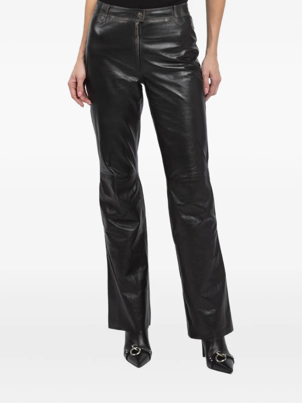 Giorgio Brato X Jade Belted Trousers In Black