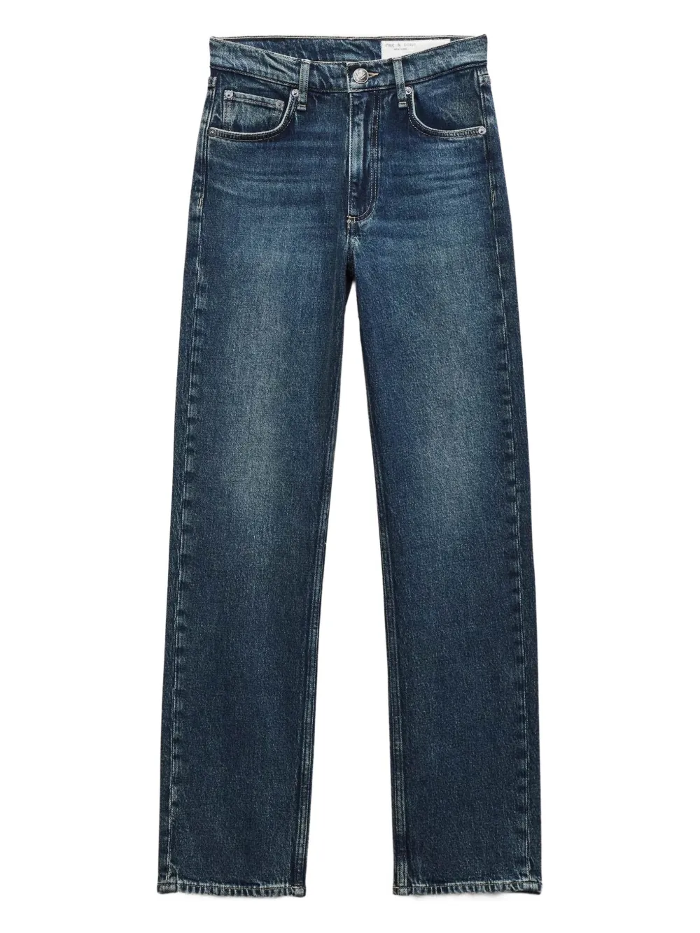 rag & bone five-pocket straight-leg jeans - Blu