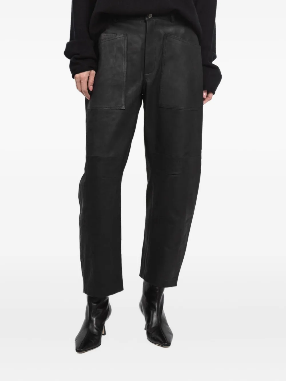 Giorgio Brato Patch-pocket Trousers In Black