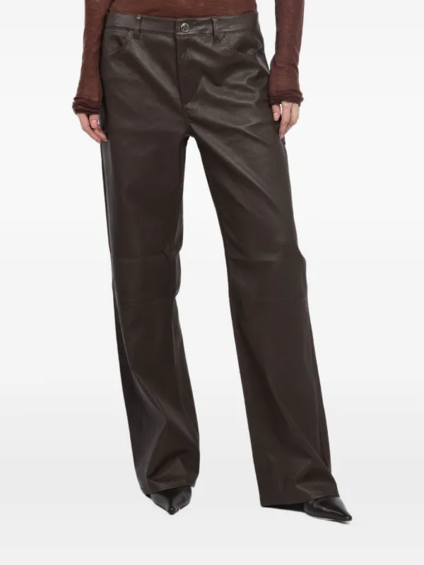 Sprwmn Americano Pocket-detail Trousers in Brown