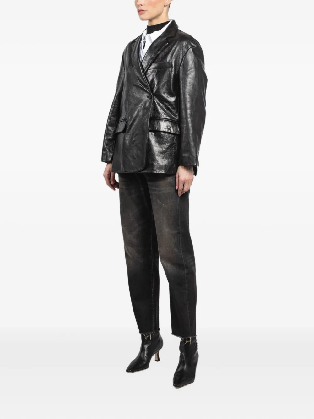 Giorgio Brato X Jade Double-breasted Jacket In Black