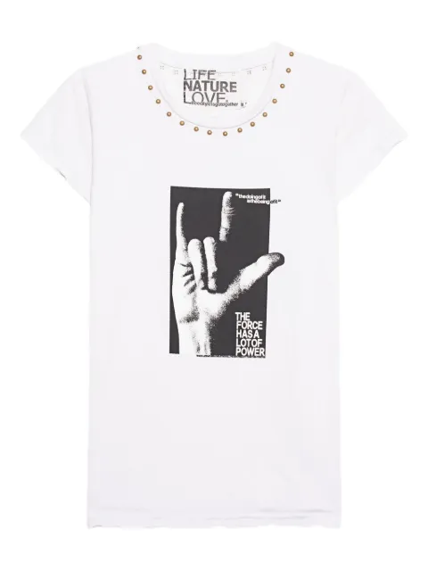 FreeCity stud-detail cotton T-shirt