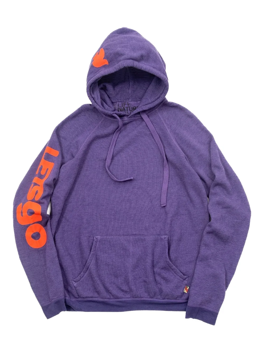 FreeCity text-print hoodie - Purple