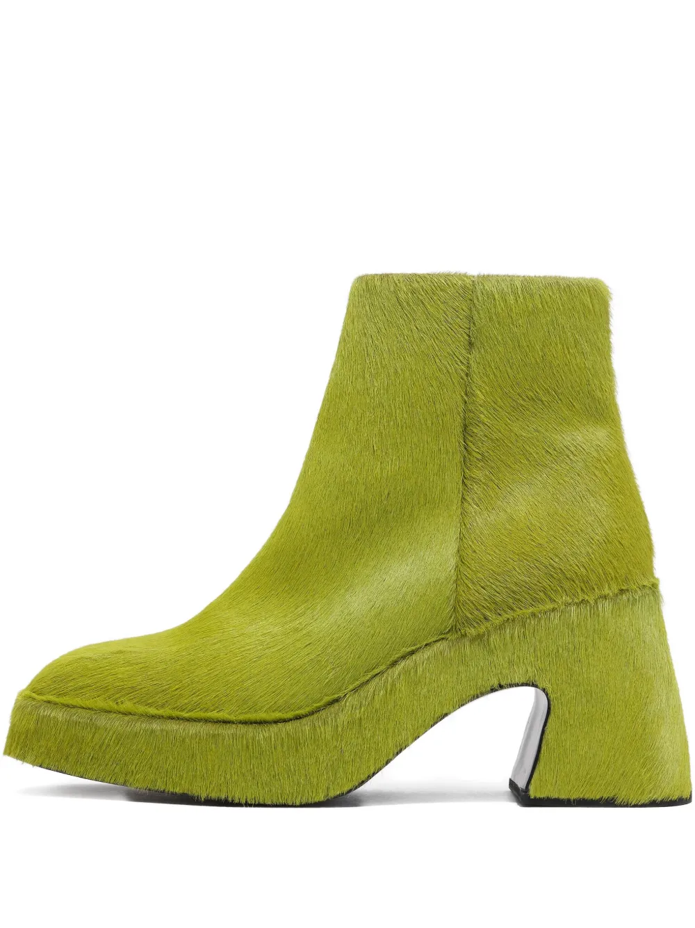 Bimba y Lola 55mm enkellaarzen met kalfshaar Groen