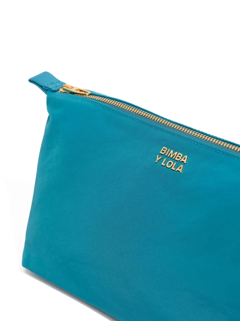 Bimba y Lola Make-up tas met rits en logodetail Blauw
