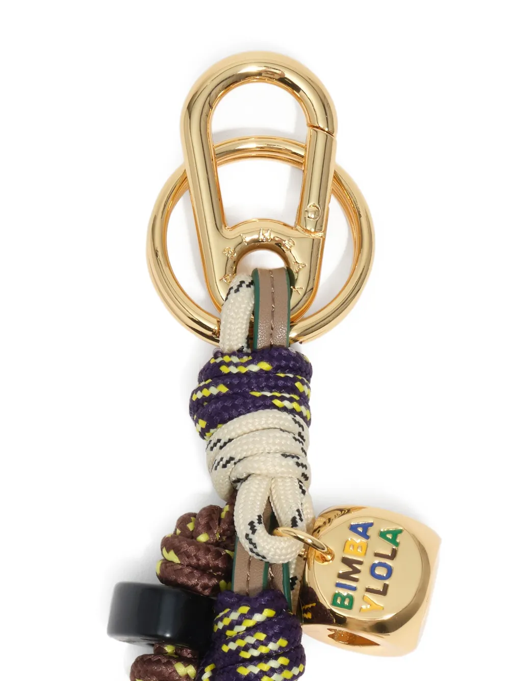 Bimba y Lola Sleutelhanger met geknoopt detail Bruin