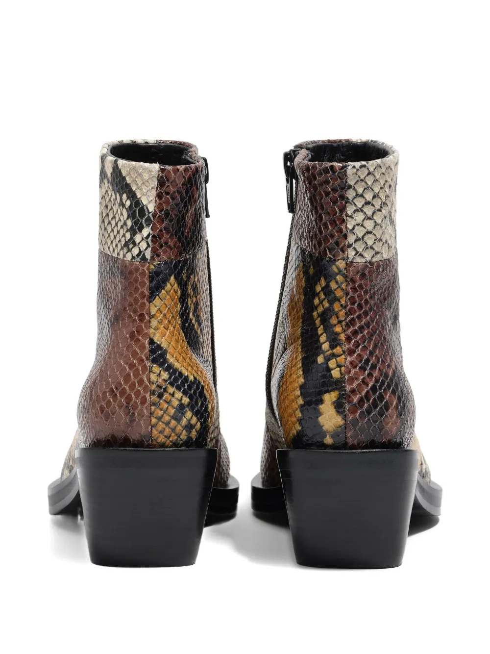 Bimba Y Lola 40mm Zip Leather Boots In Multi