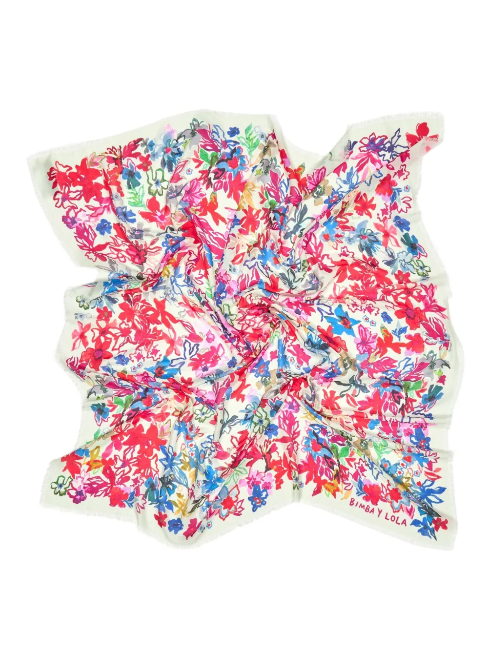 Bimba y Lola Sjaal met bloemenprint Roze