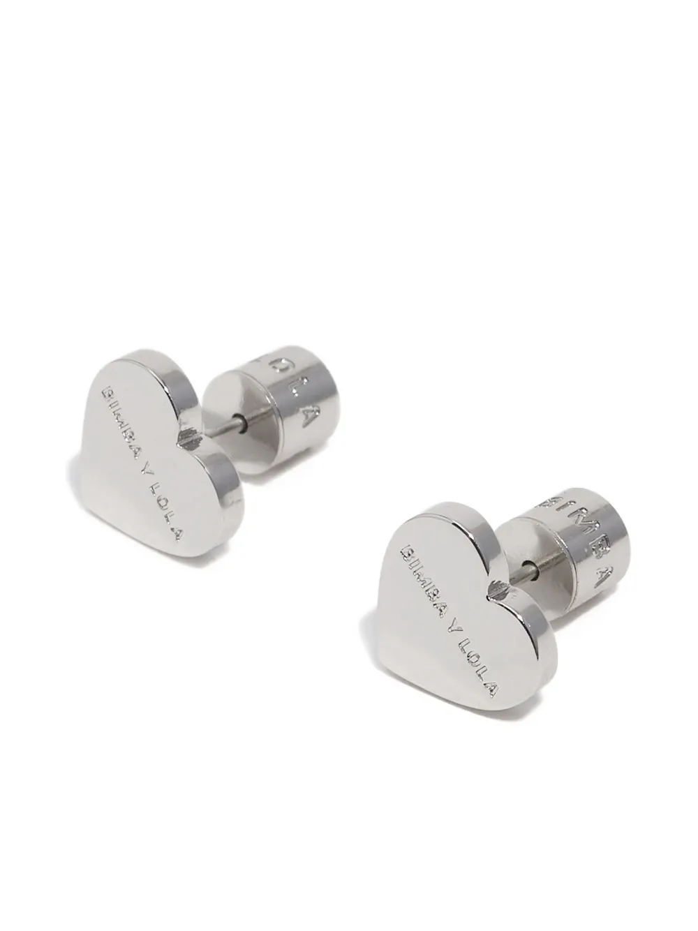 Bimba Y Lola Heart Earrings In Metallic