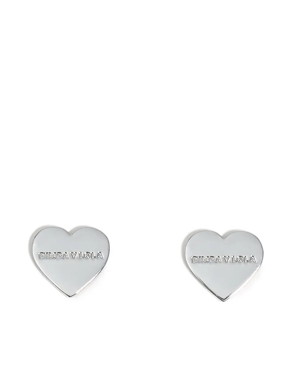 Bimba Y Lola Heart Earrings In Metallic