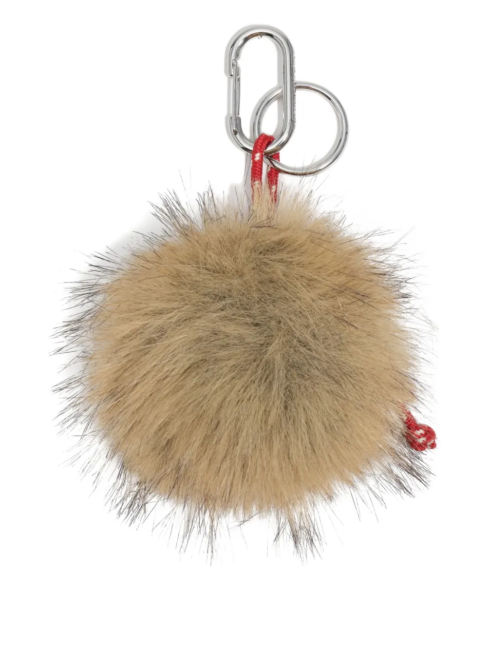 Bimba y Lola porte-clés en fourrure artificielle | tons neutres | Image 1